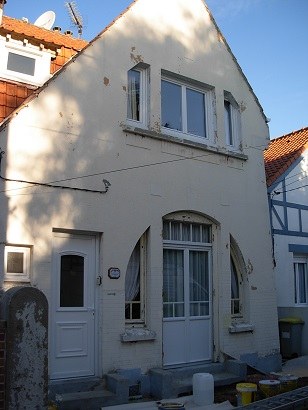 Maison à pignon sur rue à Berck avant ravalement de façade